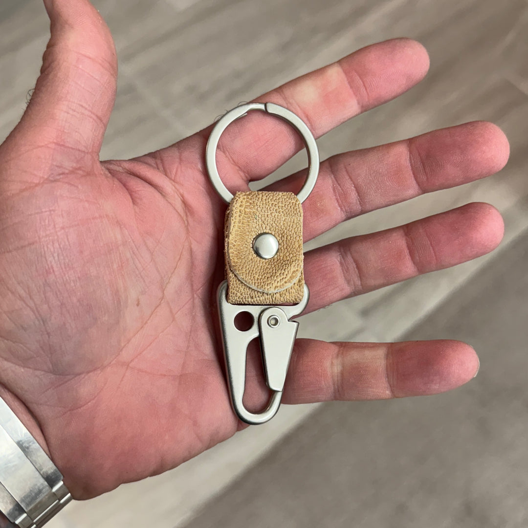 Bone Elephant Key Fob