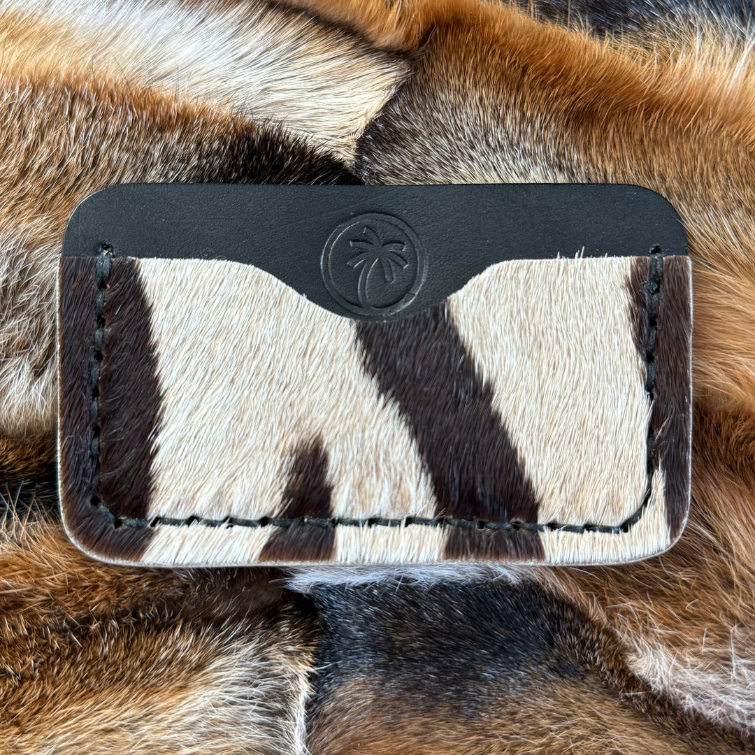 Black Zebra Minimalist Wallet