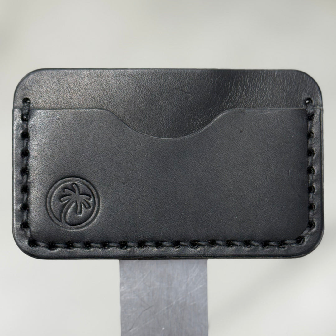 Black Cowhide Minimalist Wallet