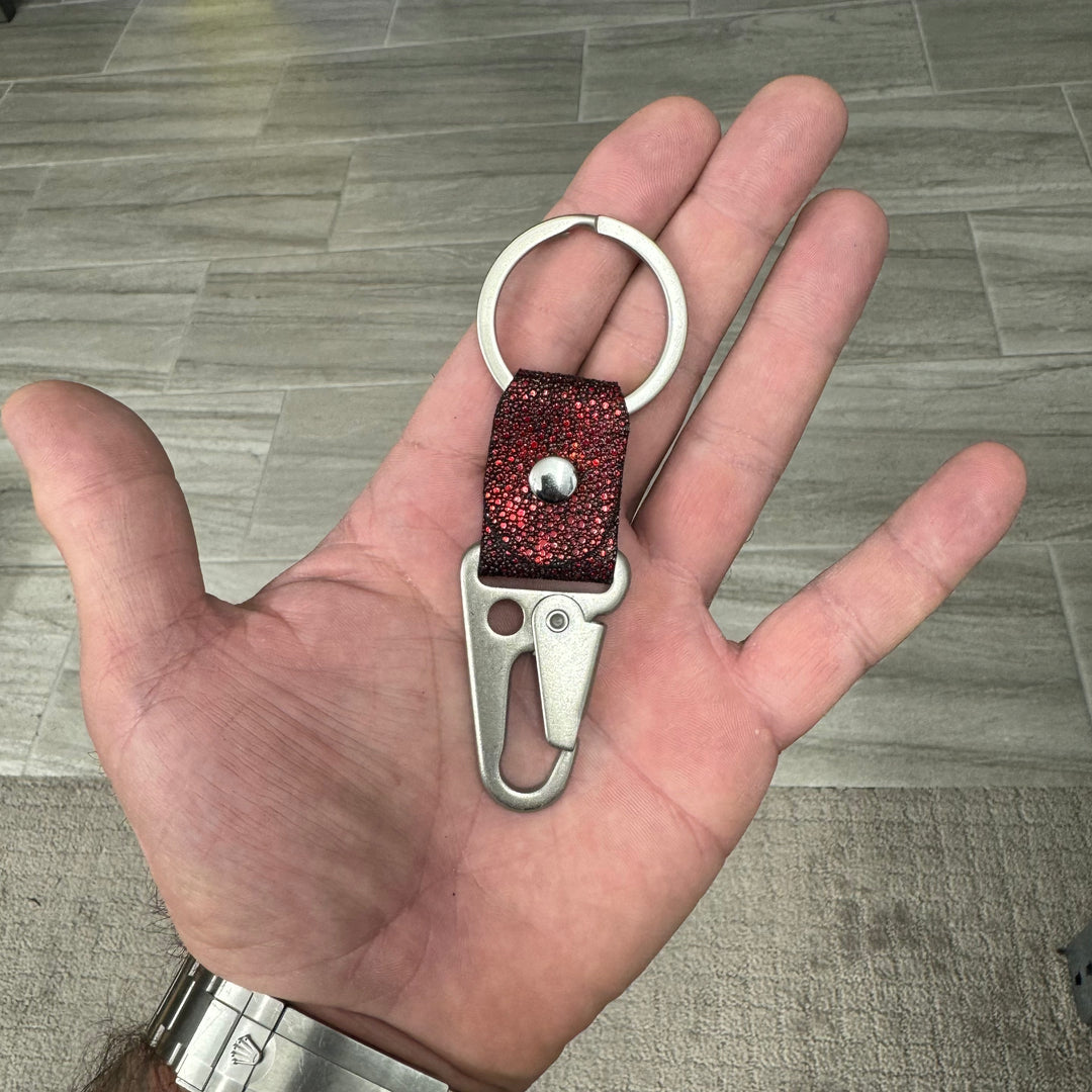 Red Vampire Stingray Key Fob