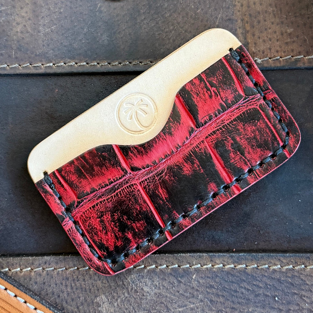 Vintage Alligator Minimalist Wallet