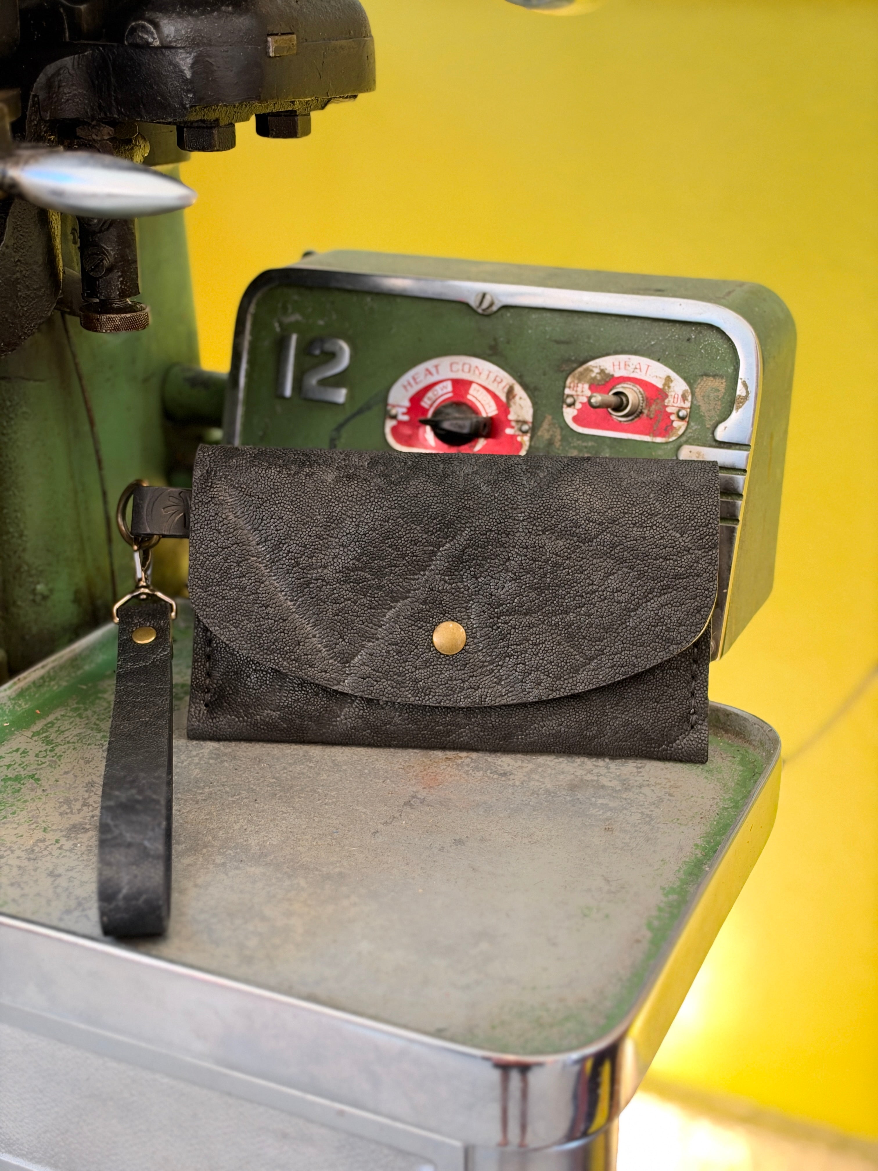 Black African Elephant Clutch