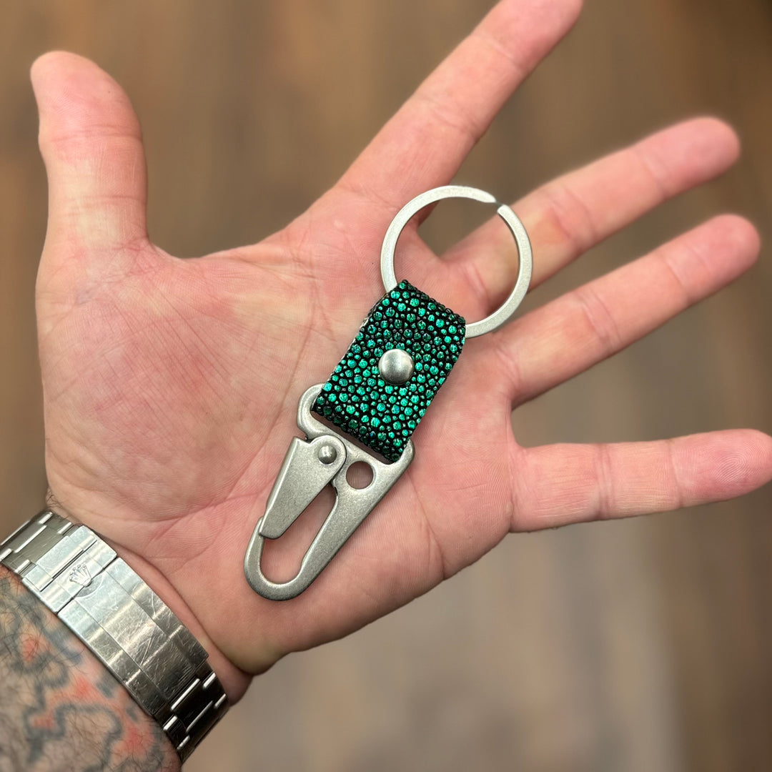 Green Vampire Stingray Key Fob