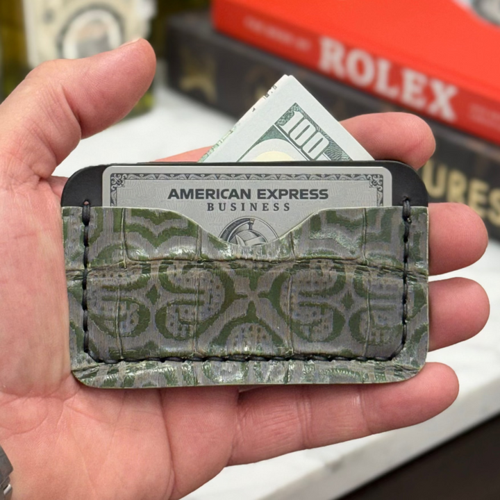 Moroccan Crocodile Minimalist Wallet