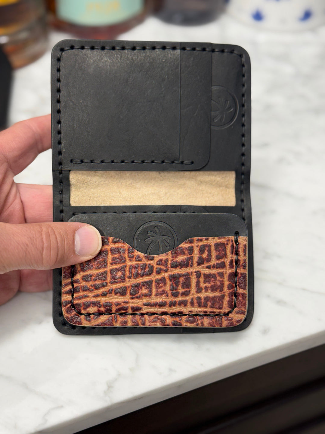 Man Killing Elephant JW Wallet