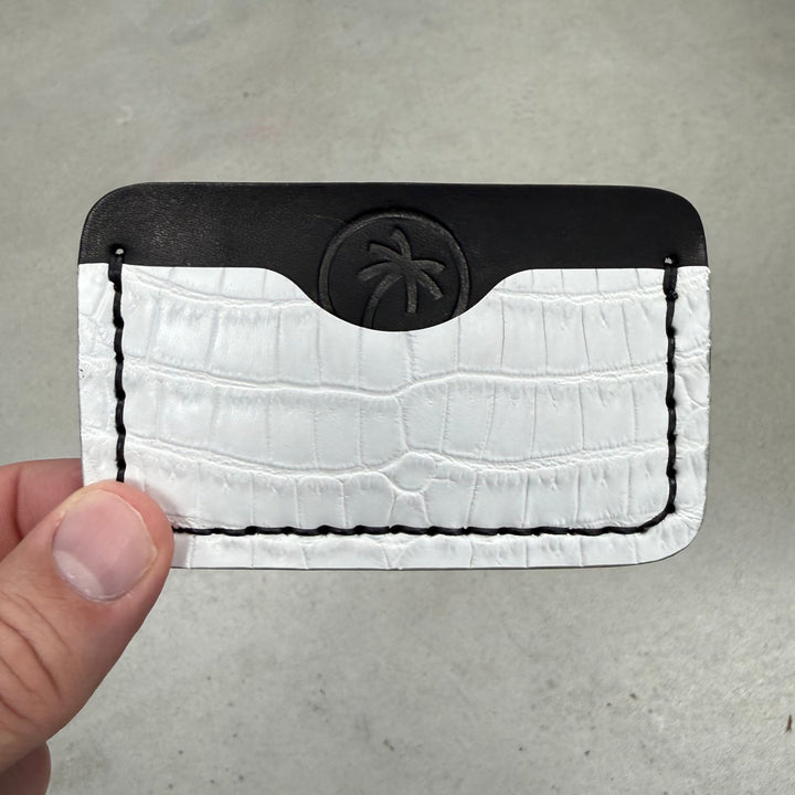White Crocodile Minimalist Wallet