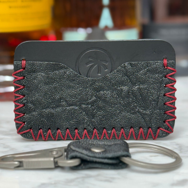 Battle Stitched Elephant Minimalist Wallet