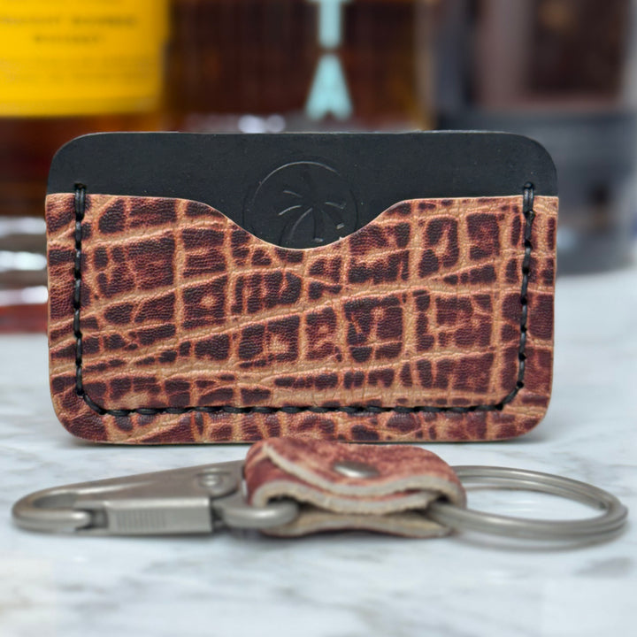 Man Killing Elephant Minimalist Wallet