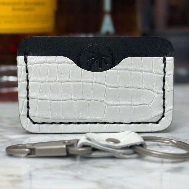 White Crocodile Minimalist Wallet